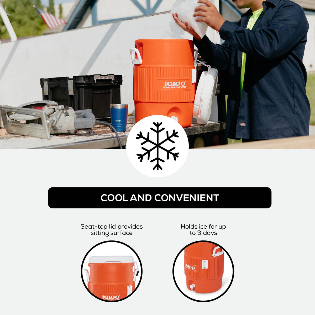 5 Gallon Insulated Portable Beverage Dispenser E265781
