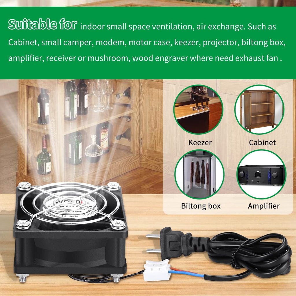 60mm x 25mm Mini Muffin Fan Cooling Axial AC X1766