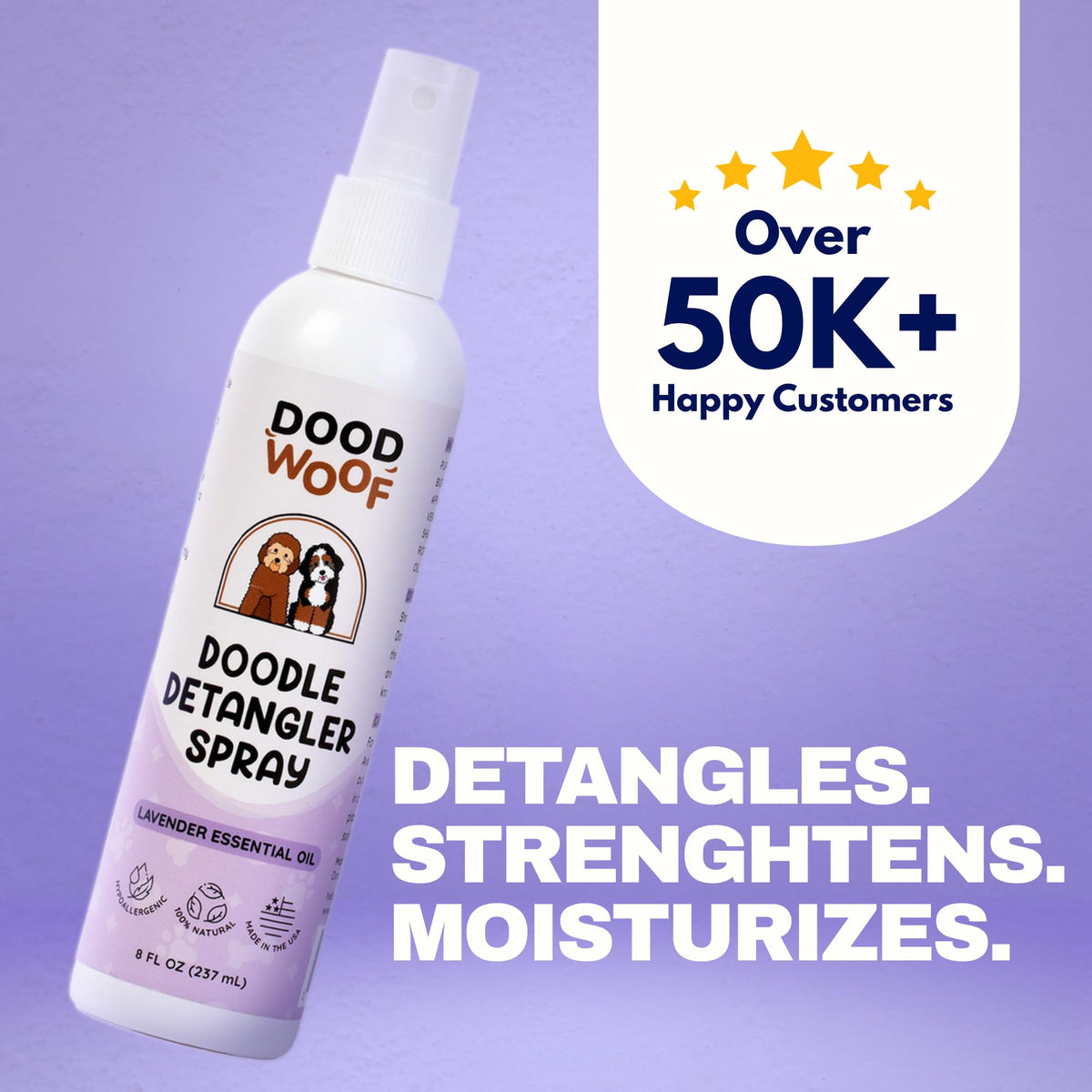 Dog Detangler Spray Leave-in Conditioner 8 oz L19243