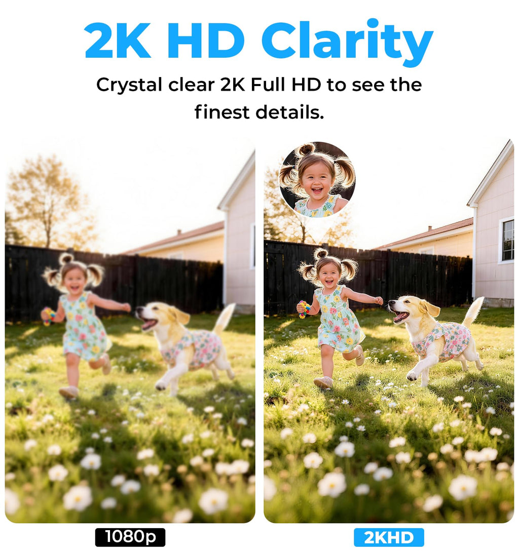 2K 5GHz & 2.4GHz WiFi Light Bulb Security Camera 360° PTZ O82705