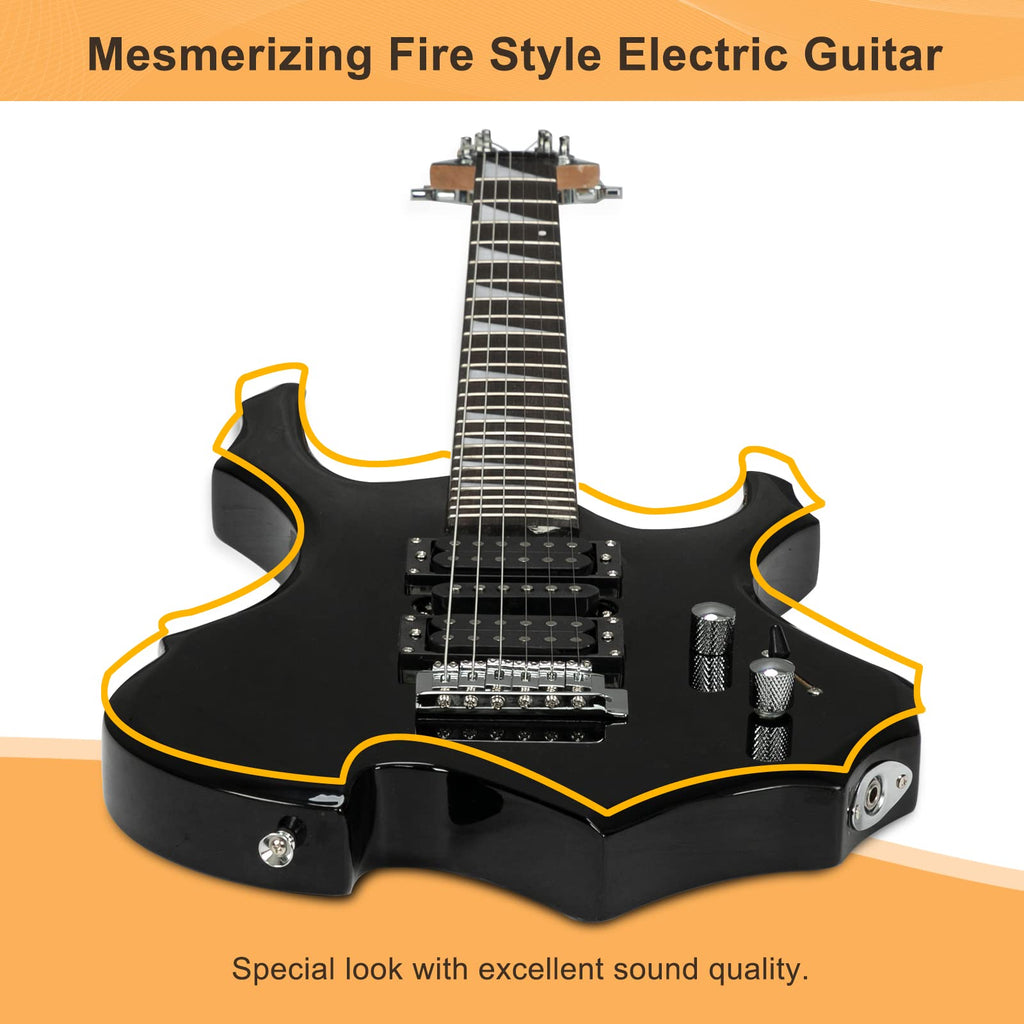 Black Electric Guitar with Accessories Pack T33965