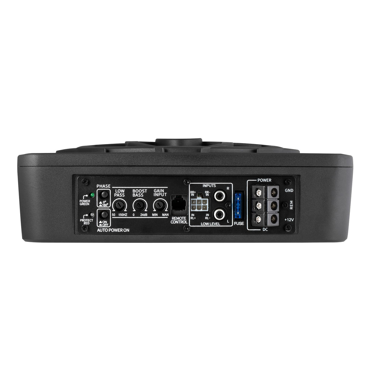 10" Inch Low Profile Underseat Car Subwoofer with Built in Amplifier M657