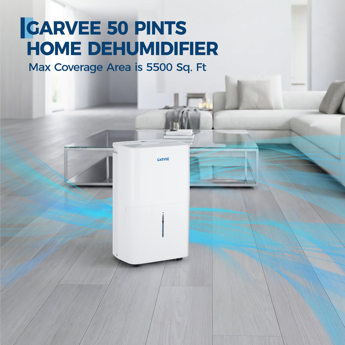 50-Pint Dehumidifier with 2.4Gal Water Tank H2123