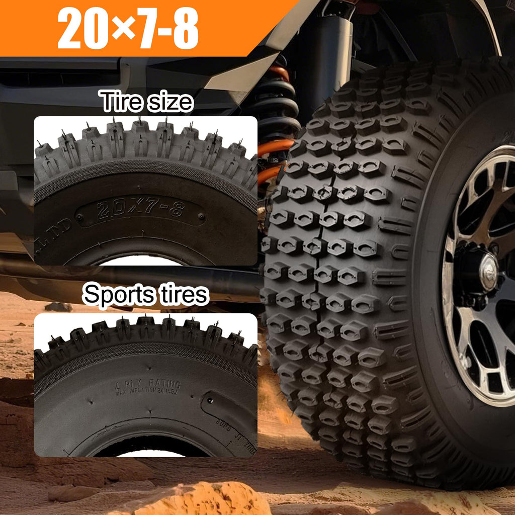 20x7-8 All Terrain ATV Tires Set of 2 B269