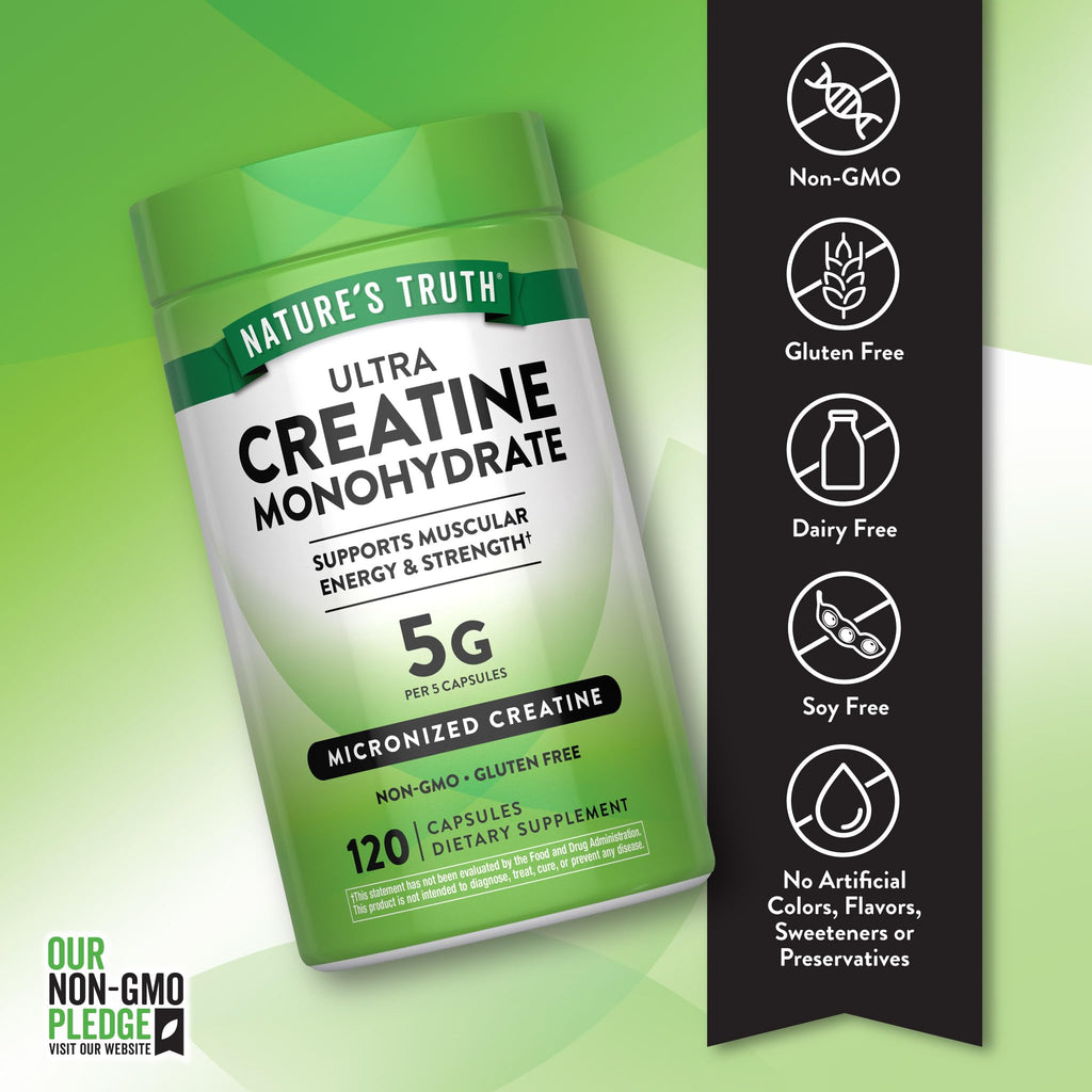Creatine Monohydrate Capsules 120 Count P432955