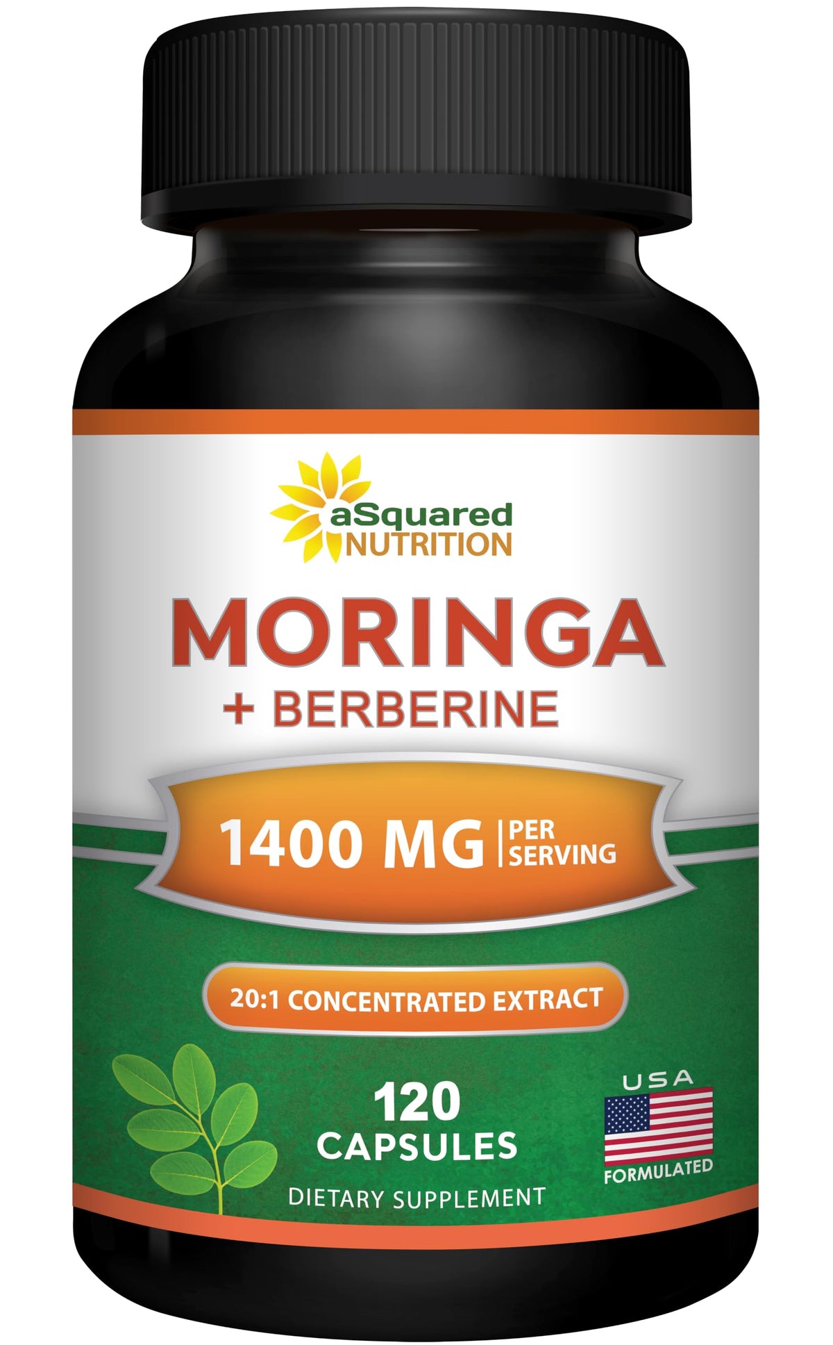 Moringa with Berberine Supplement 120 Capsules I242