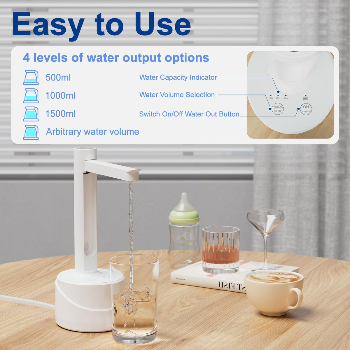5 Gallon USB Type-C Electric Water Bottle Dispenser E9540