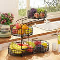 3-Tier Metal Fruit Basket Vegetable Storage Basket M738