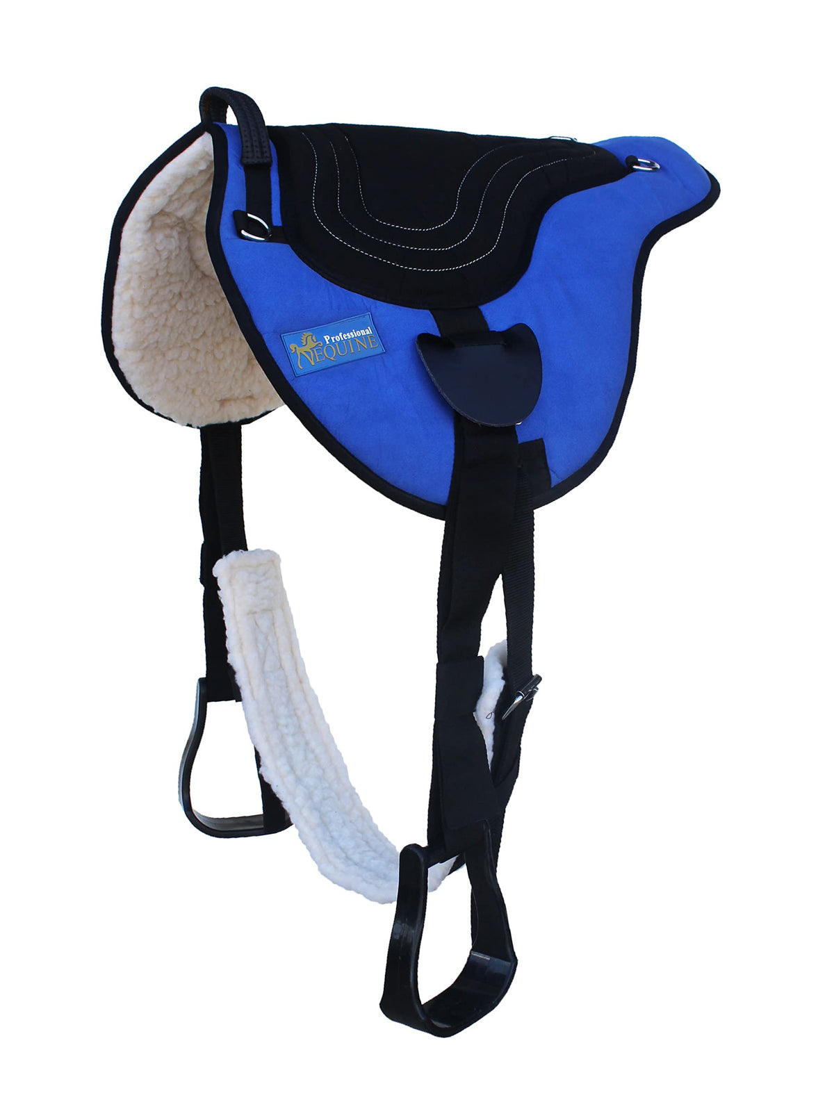 Fleece Padded Bareback Pad with Cinch Royal Blue X28019