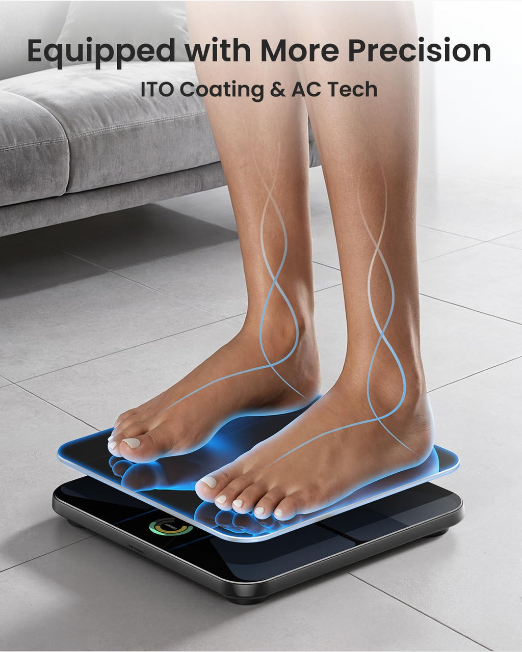 Wi-Fi Bluetooth Rechargeable Body Fat Smart Scale I3818