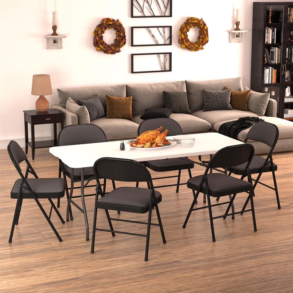 6 Foot Folding Table White Speckle R2759