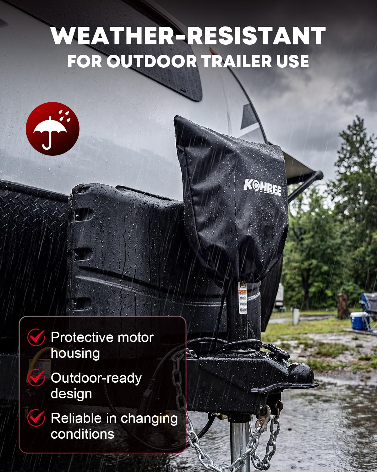 Electric Trailer Jack 9000 lbs 12V A-Frame R859