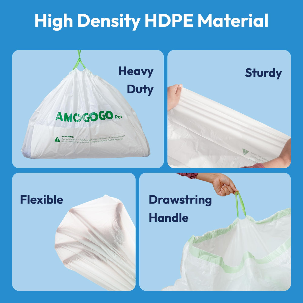 20 Pack Cat Litter Bags with Drawstring J74872