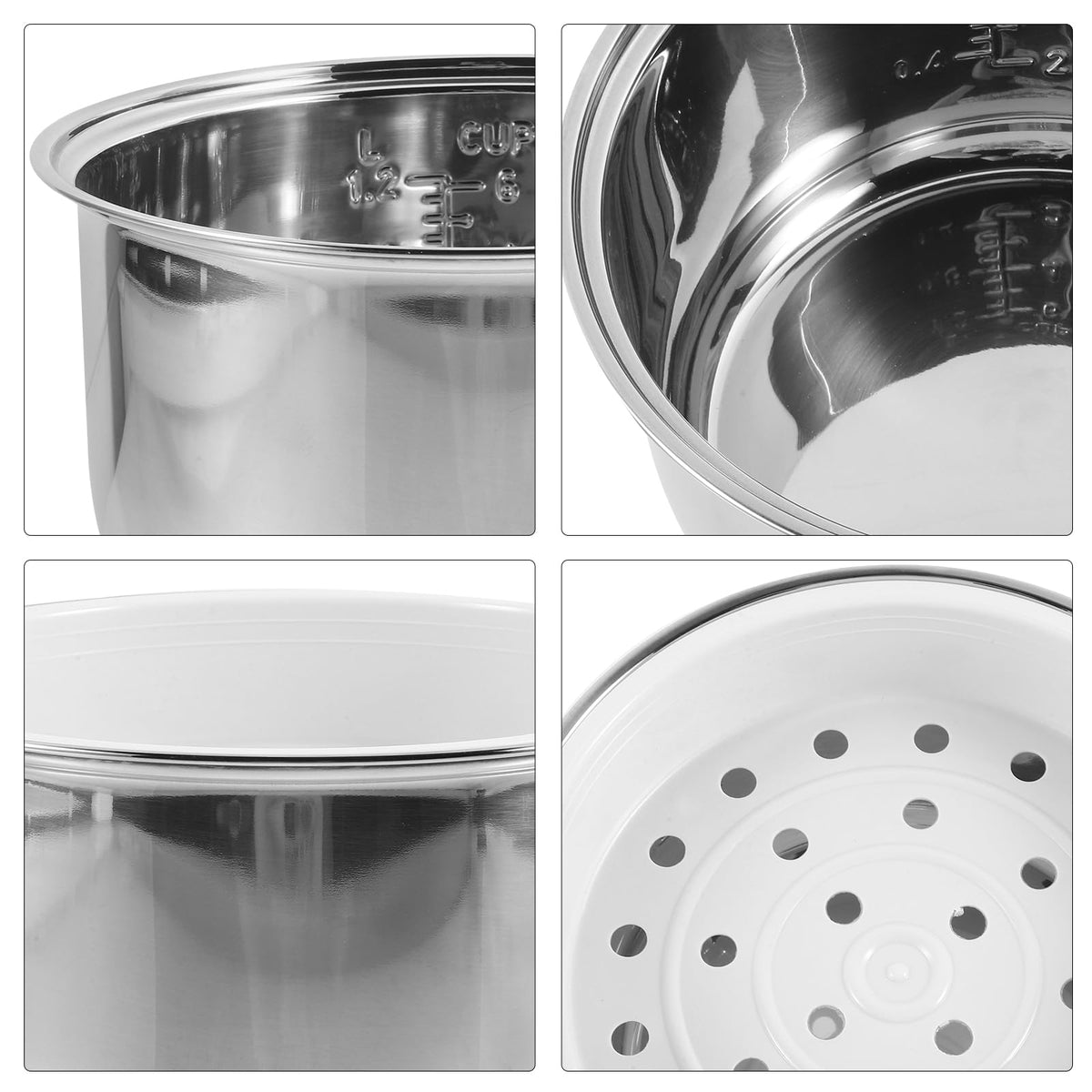 3L Stainless Steel Non-Stick Rice Cooker Inner Pot Q560