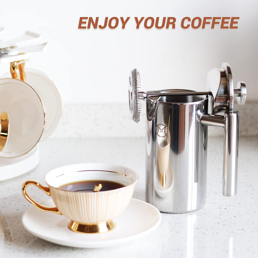 Single Serve Stainless Steel Thermal French Press A99014