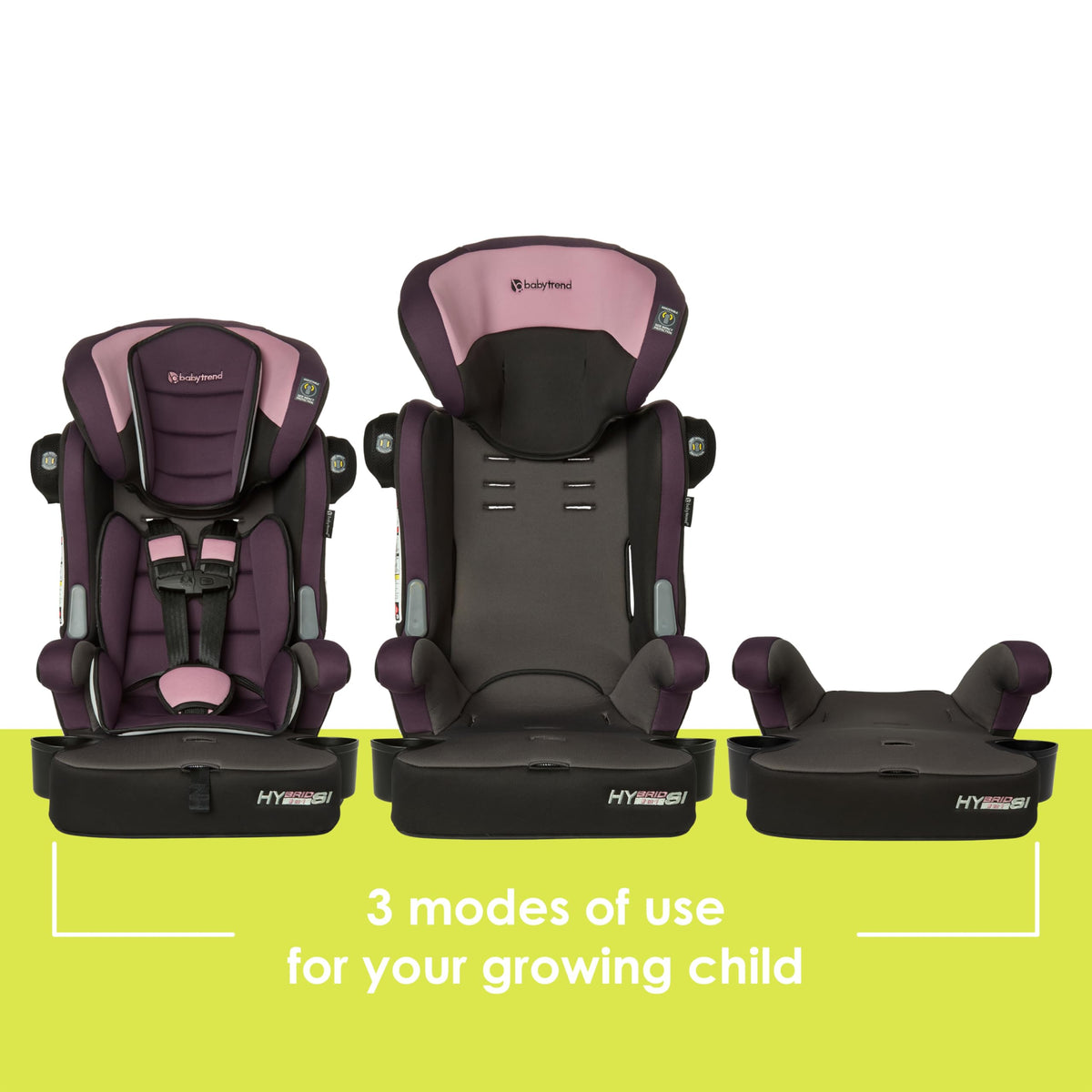 3-in-1 Booster Seat with Adjustable Headrest M161