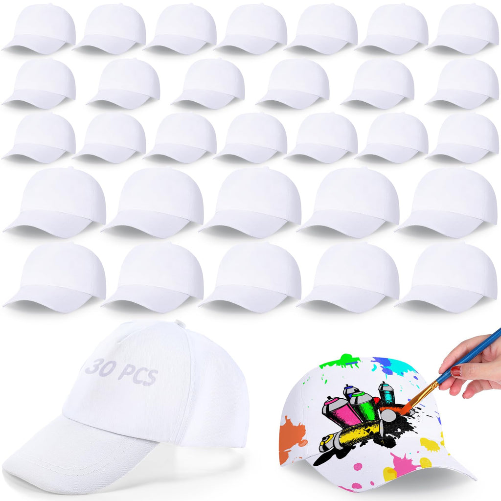 White Adjustable Baseball Hat A536