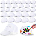 White Adjustable Baseball Hat A536