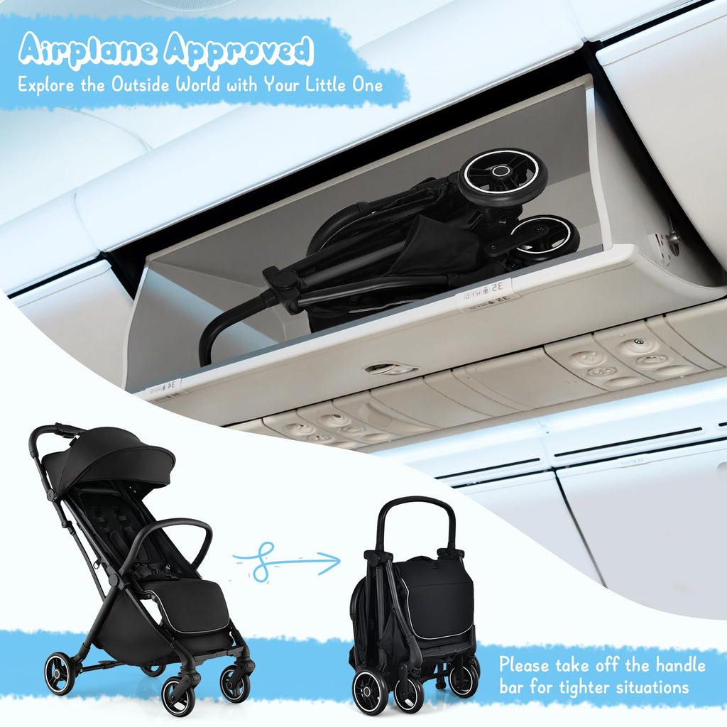 Lightweight Compact Baby Stroller with Canopy V9458