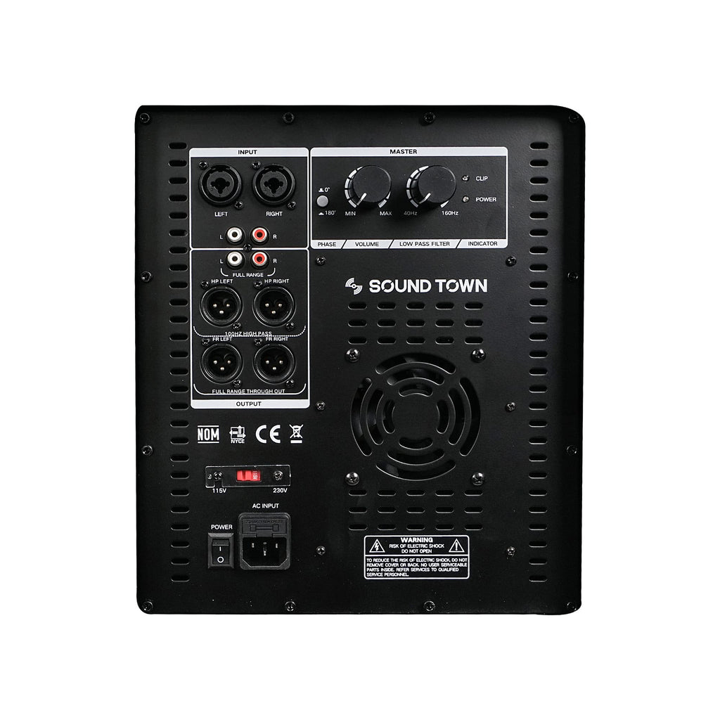 Pair of 18" 2400W Powered Subwoofers J345446