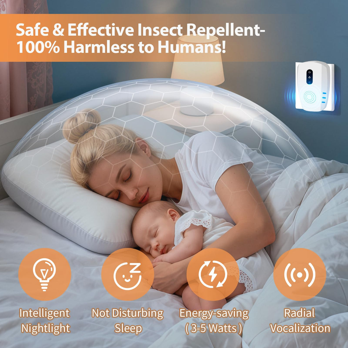 Ultrasonic Indoor Pest Repeller 6 Pack E9570