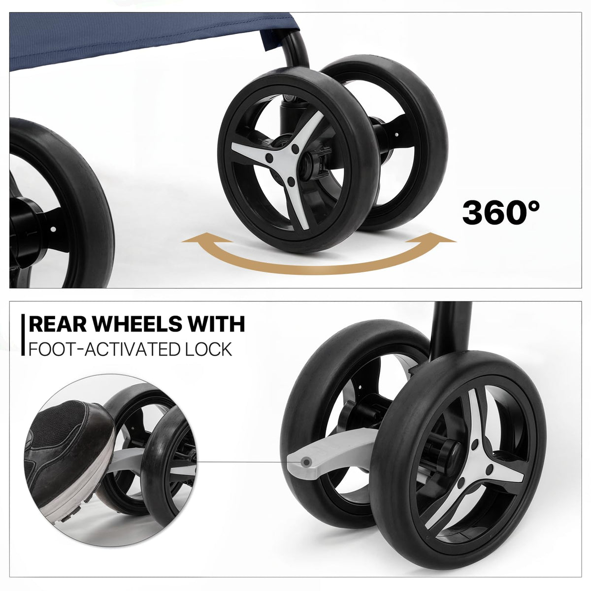 Navy Blue Pet Stroller A917160