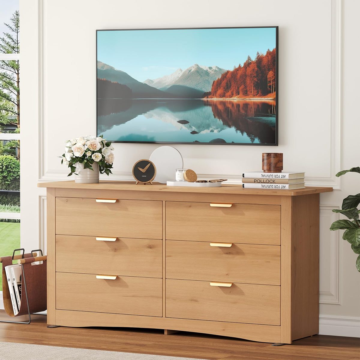 6 Drawer Wood Storage Cabinet J1899
