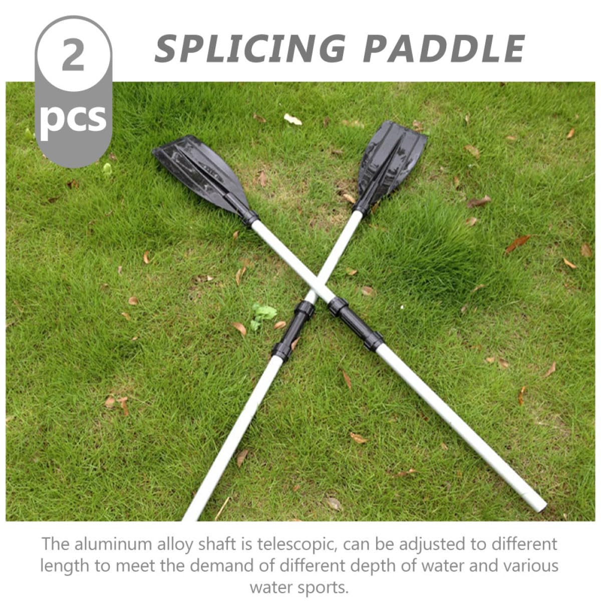 2pcs Aluminum Alloy Kayak Paddle Set U891