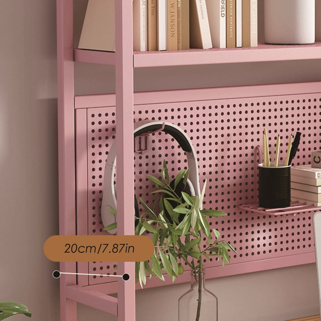 White Metal Desktop Bookshelf O482400