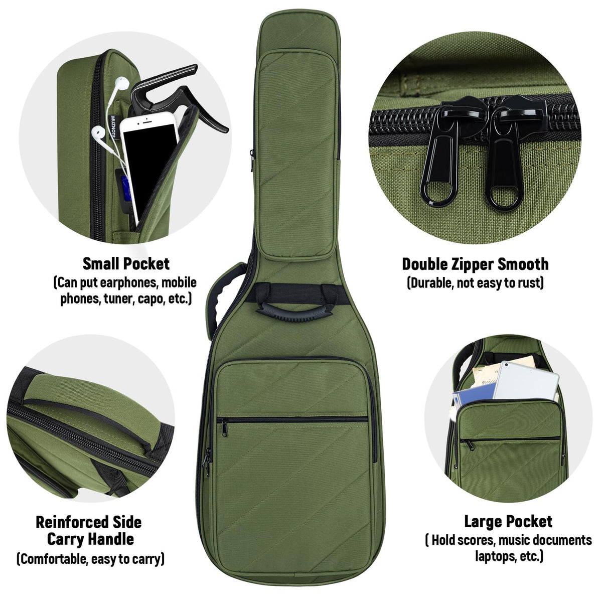 Electric Guitar Bag with 3 Pockets B8211