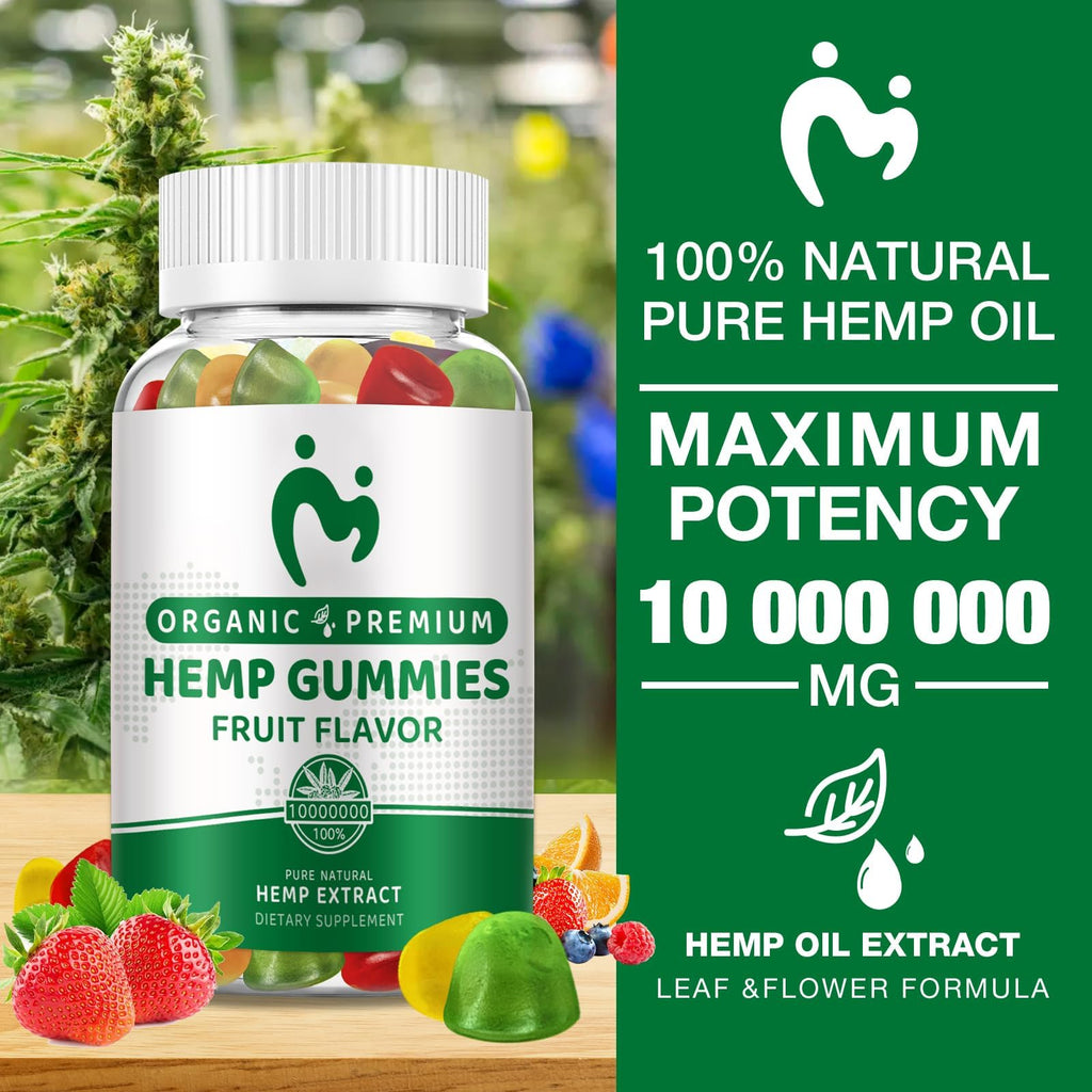 Hemp Gummies Extra Strength Vegan Low Sugar 3 Pack O374