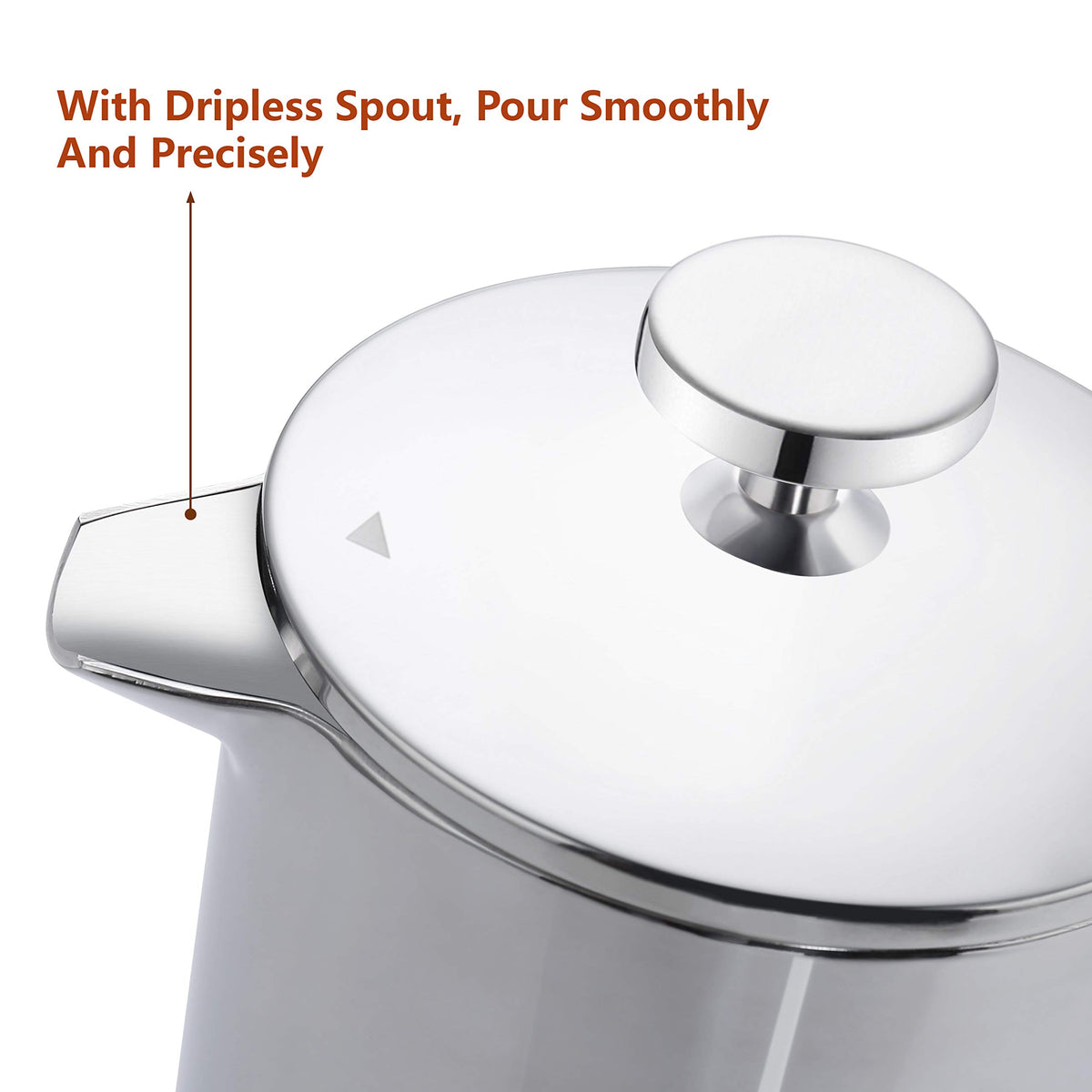 Single Serve Stainless Steel Thermal French Press A99014