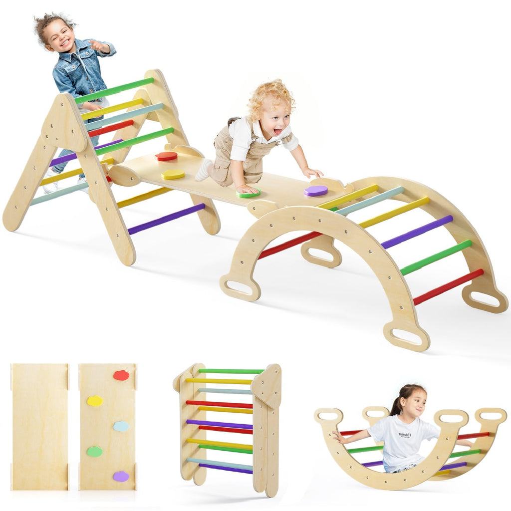 7 in 1 Foldable Wood Climbing Toys P2526