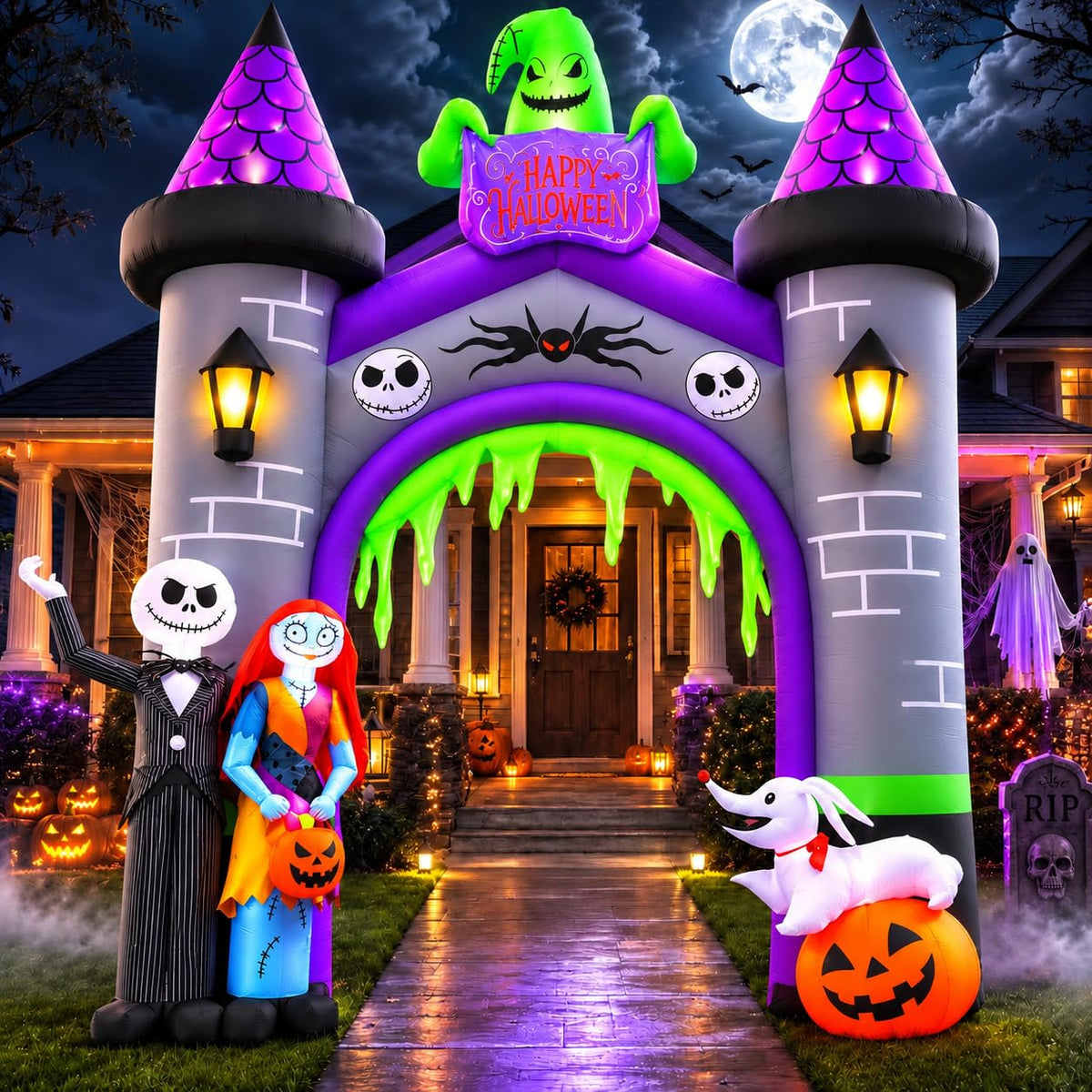 12FT Inflatable Archway with LED Light B6241