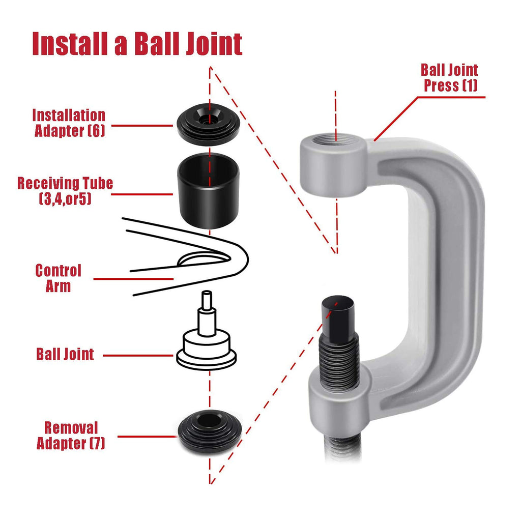 4 in 1 Ball Joint Service Tool Kit 2WD & 4WD N5347
