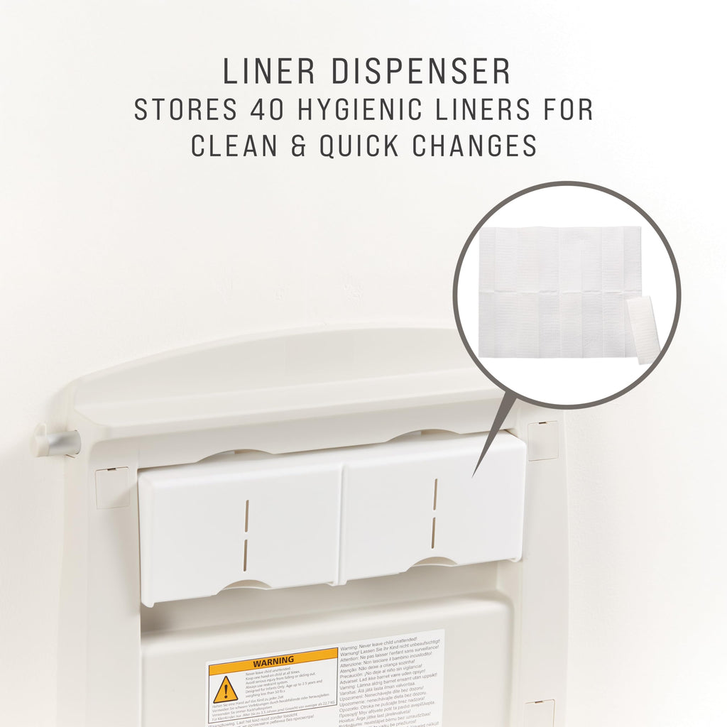 Wall-Mounted Fold-Down Baby Changing Station H2236