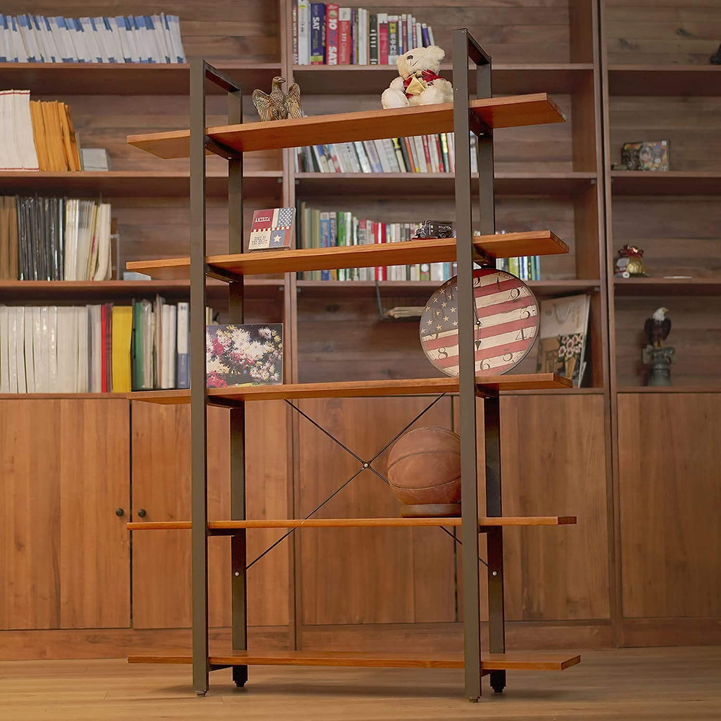 Solid Wood 5 Tier Bookshelf G793
