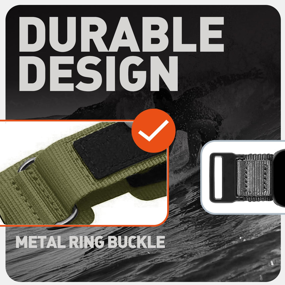Compatible with Garmin Venu X1 Nylon Sports Strap S5132