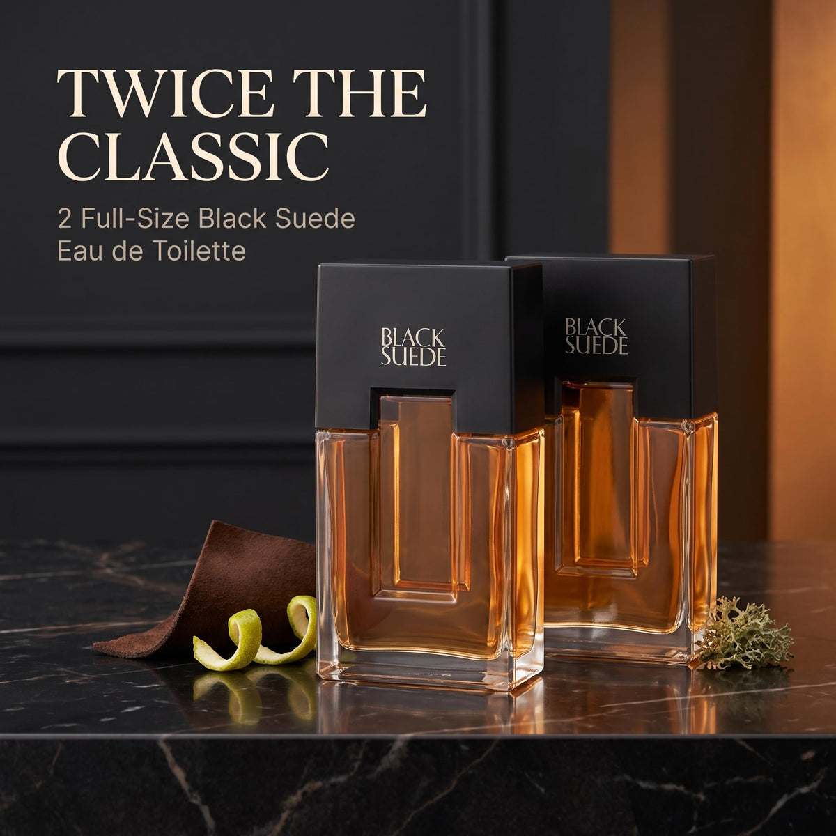 Black Suede Eau De Toilette Spray 3.4 oz 2 pack T66394