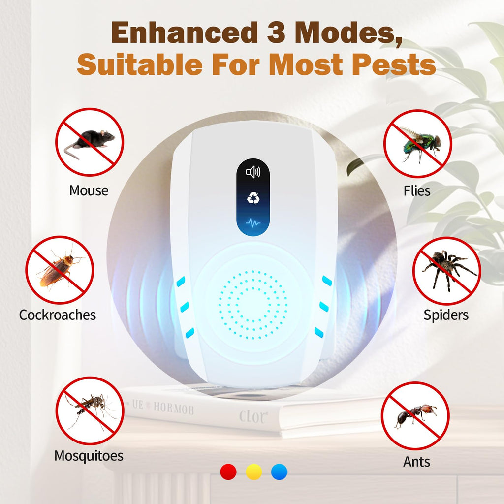Ultrasonic Indoor Pest Repeller 6 Pack E9570