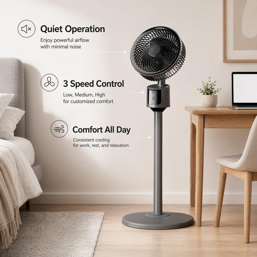 USB Powered Standing Floor Fan S214772