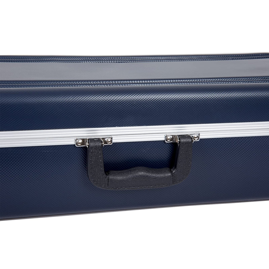 Textured Blue ABS Trumpet Case with Velvet Interior C976