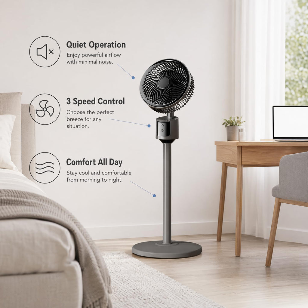 USB Powered Standing Floor Fan S214772