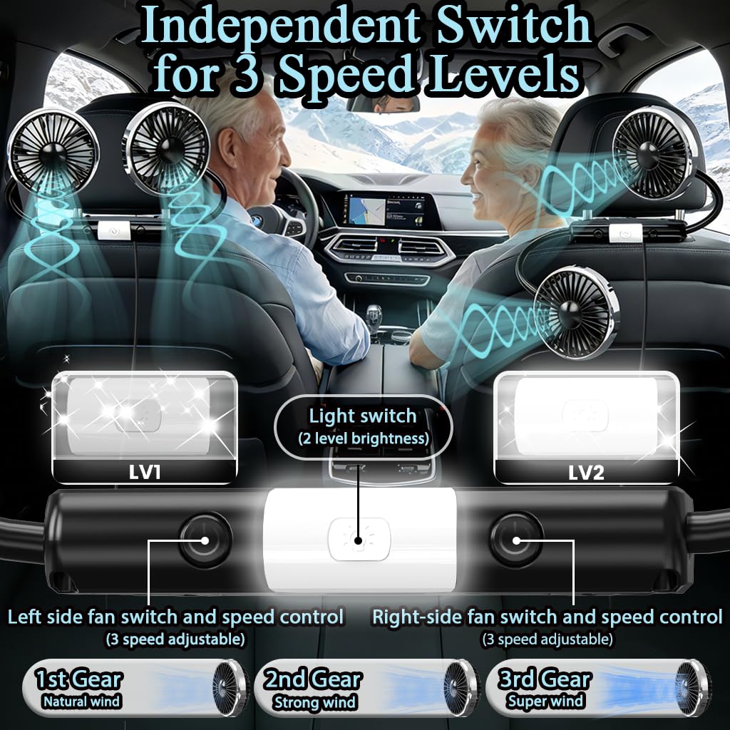 Car Backseat Fans T216349