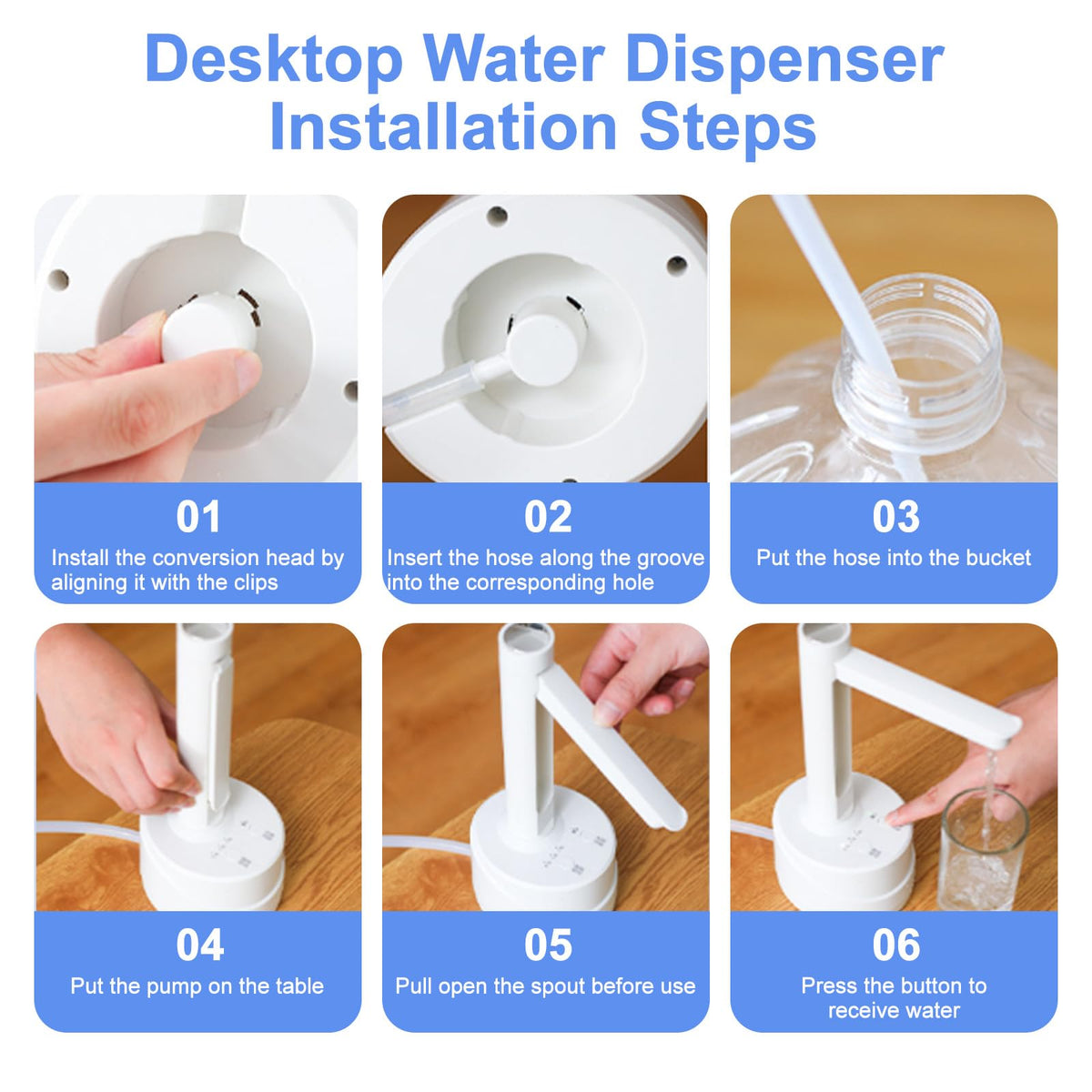 5 Gallon USB Type-C Electric Water Bottle Dispenser E9540