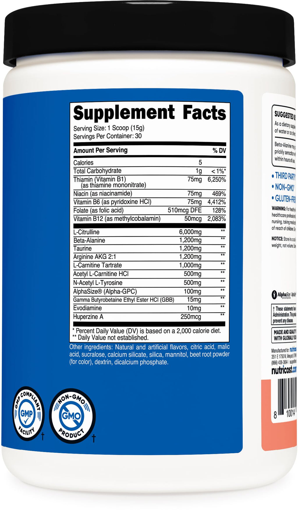 Stim-Free Pre-Workout 30 Servings O98792