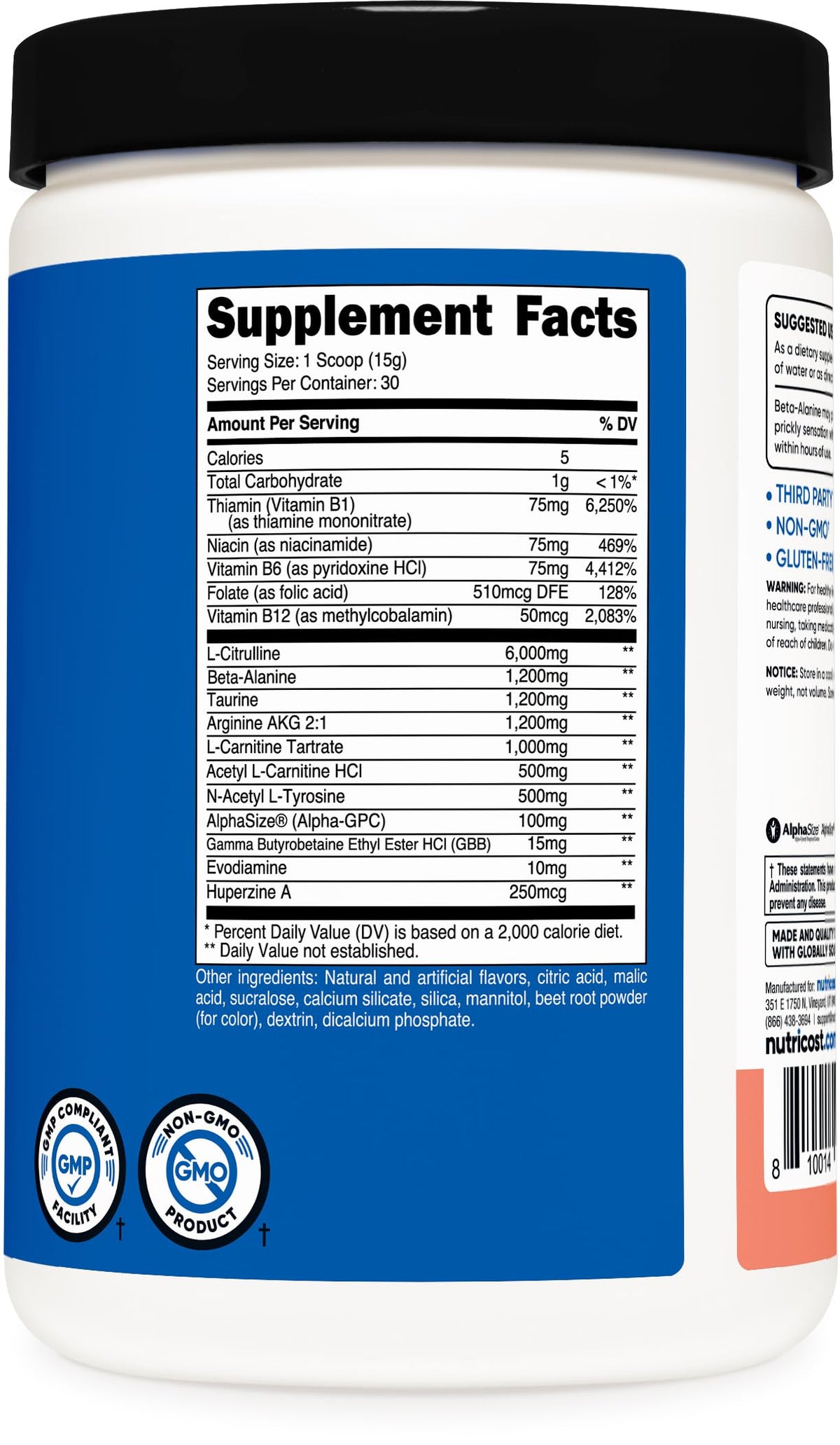 Stim-Free Pre-Workout 30 Servings O98792