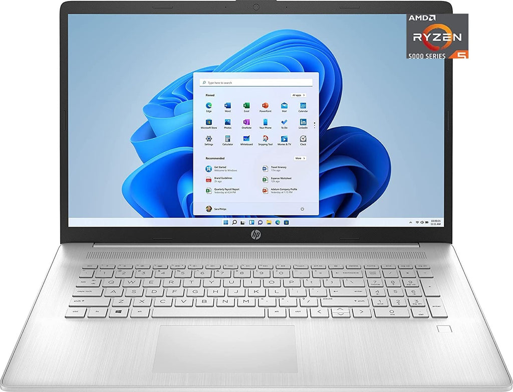17.3" Full HD Laptop, AMD Ryzen 5, 8GB RAM, 512GB SSD, Natural Silver G111830