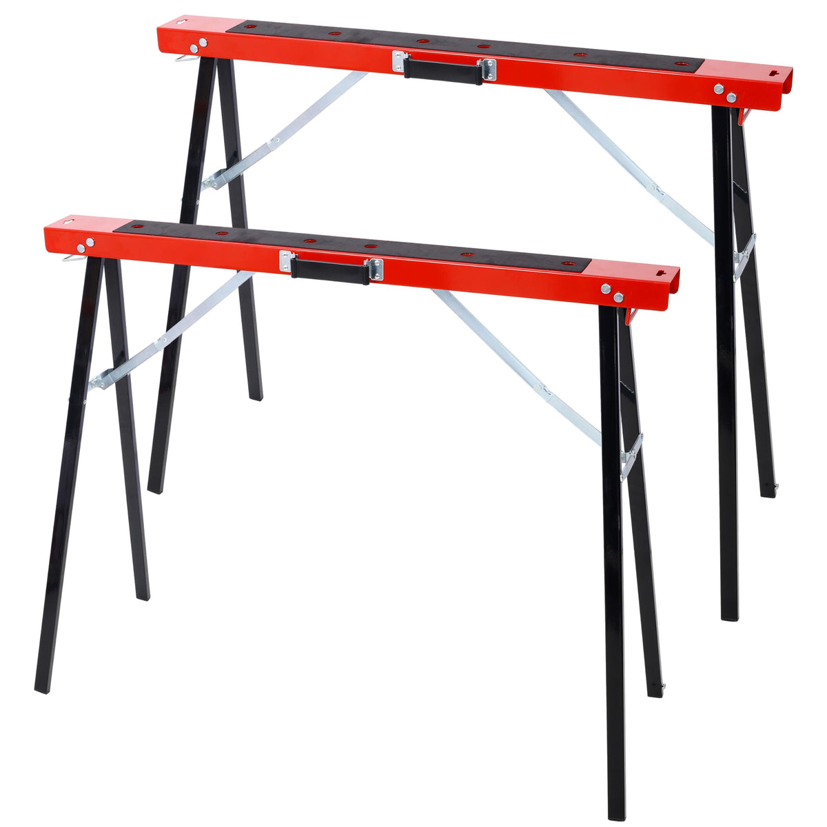 2 Pack Folding Steel Saw Horses 550lb Load Capacity U813