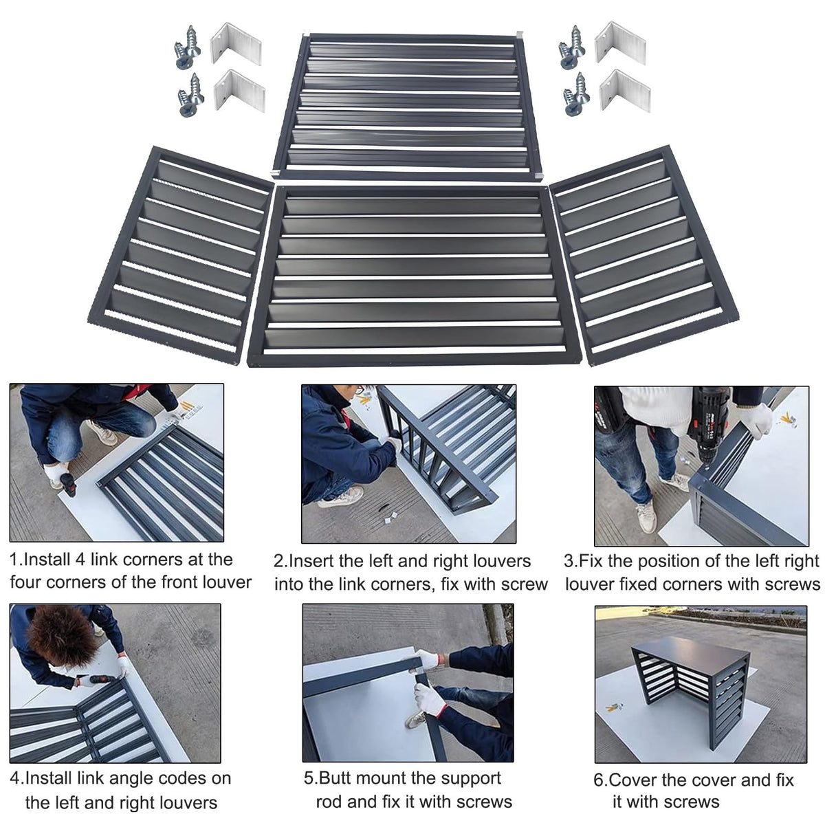 Aluminum Mini-Split Condenser Cover T1460